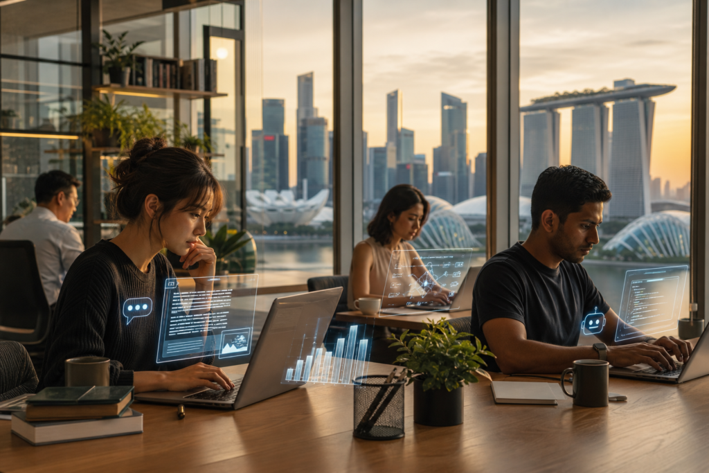 AI for freelancers in Singapore using smart tools to work faster and earn more in 2025