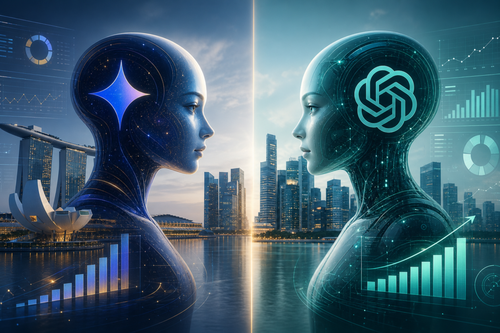 Featured image - Gemini vs ChatGPT for Singapore Businesses: Which AI Gives Better ROI?