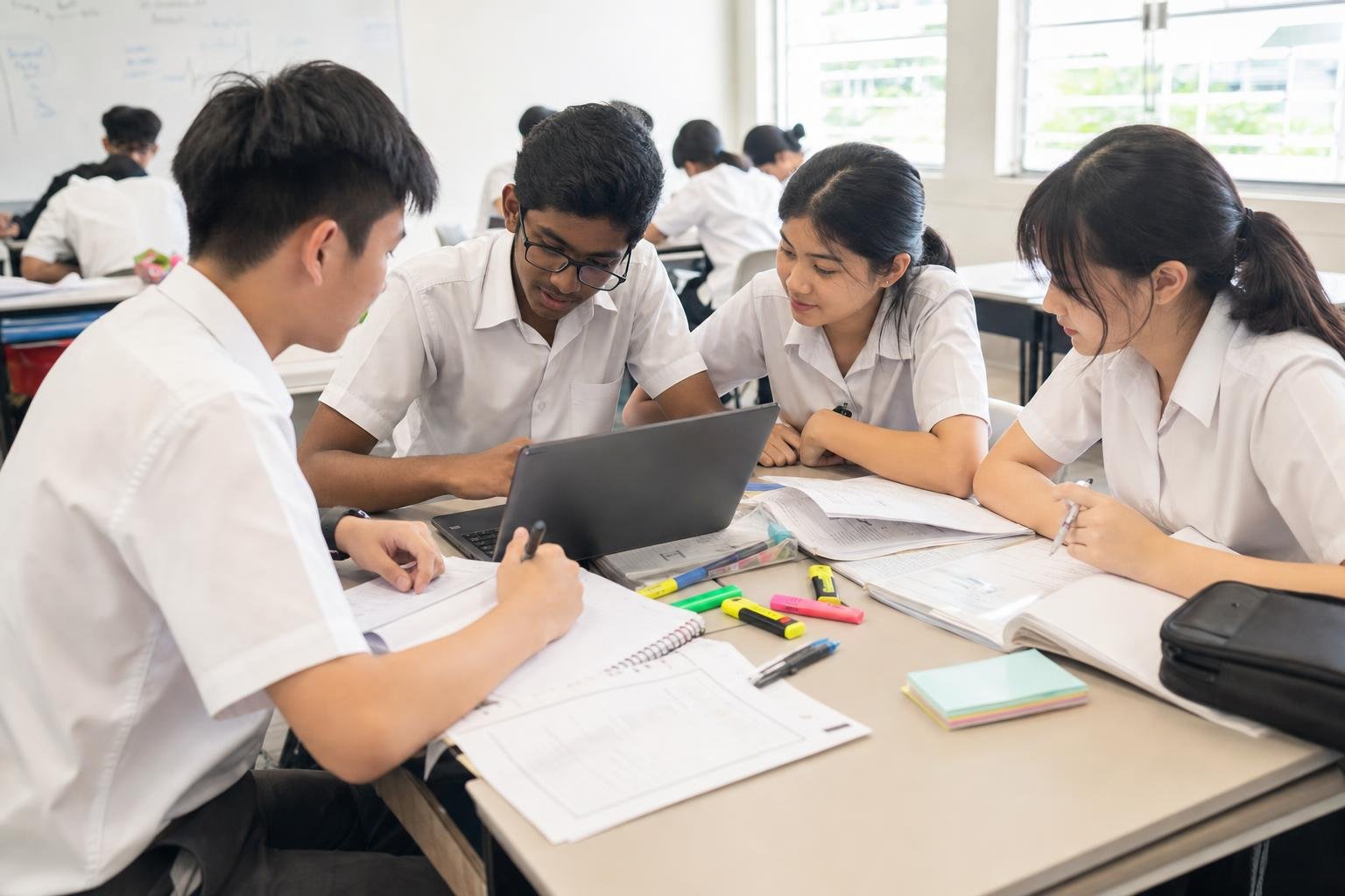Singapore student exam revision with AI study support