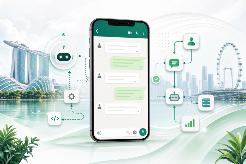 WhatsApp automation with ChatGPT on a smartphone