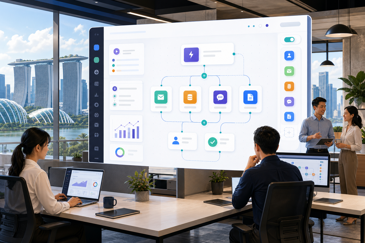 Zapier automation workflow for business