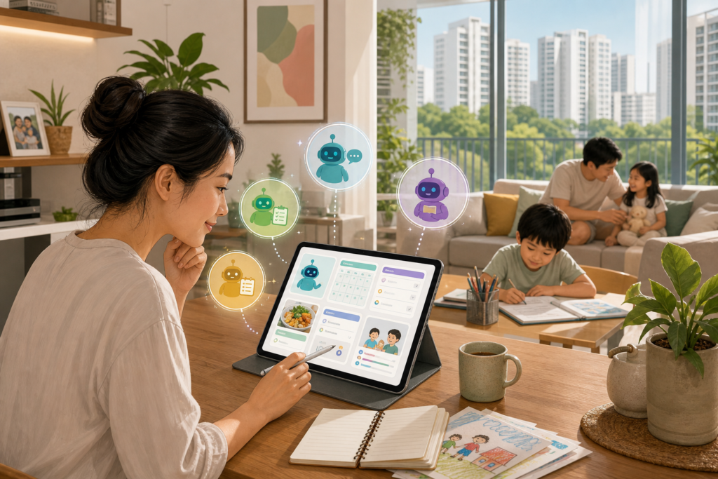 AI tools for parents managing household tasks in Singapore