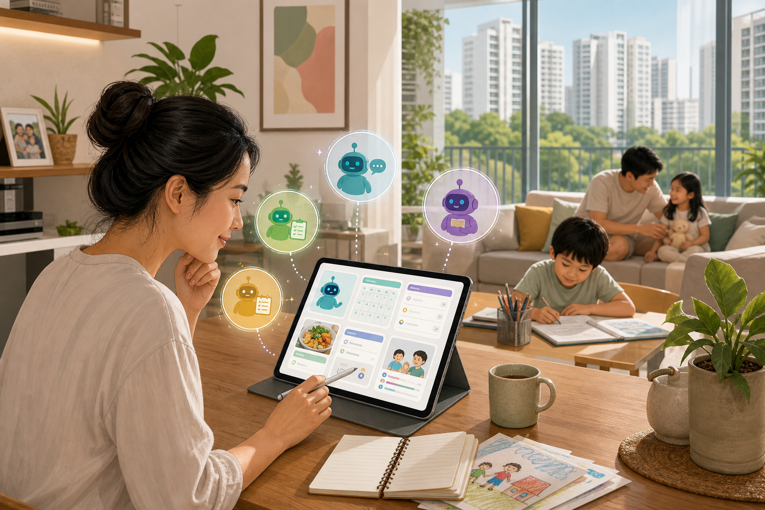 AI tools for parents managing household tasks in Singapore