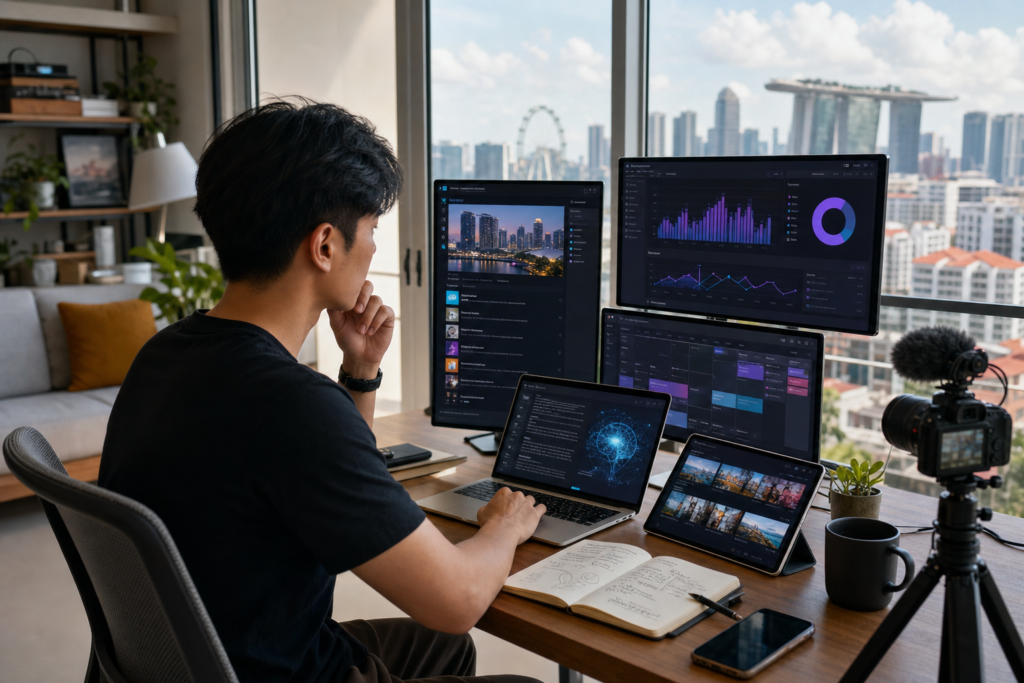 How to Use AI to Plan and Grow Your Singapore YouTube Channel featured image