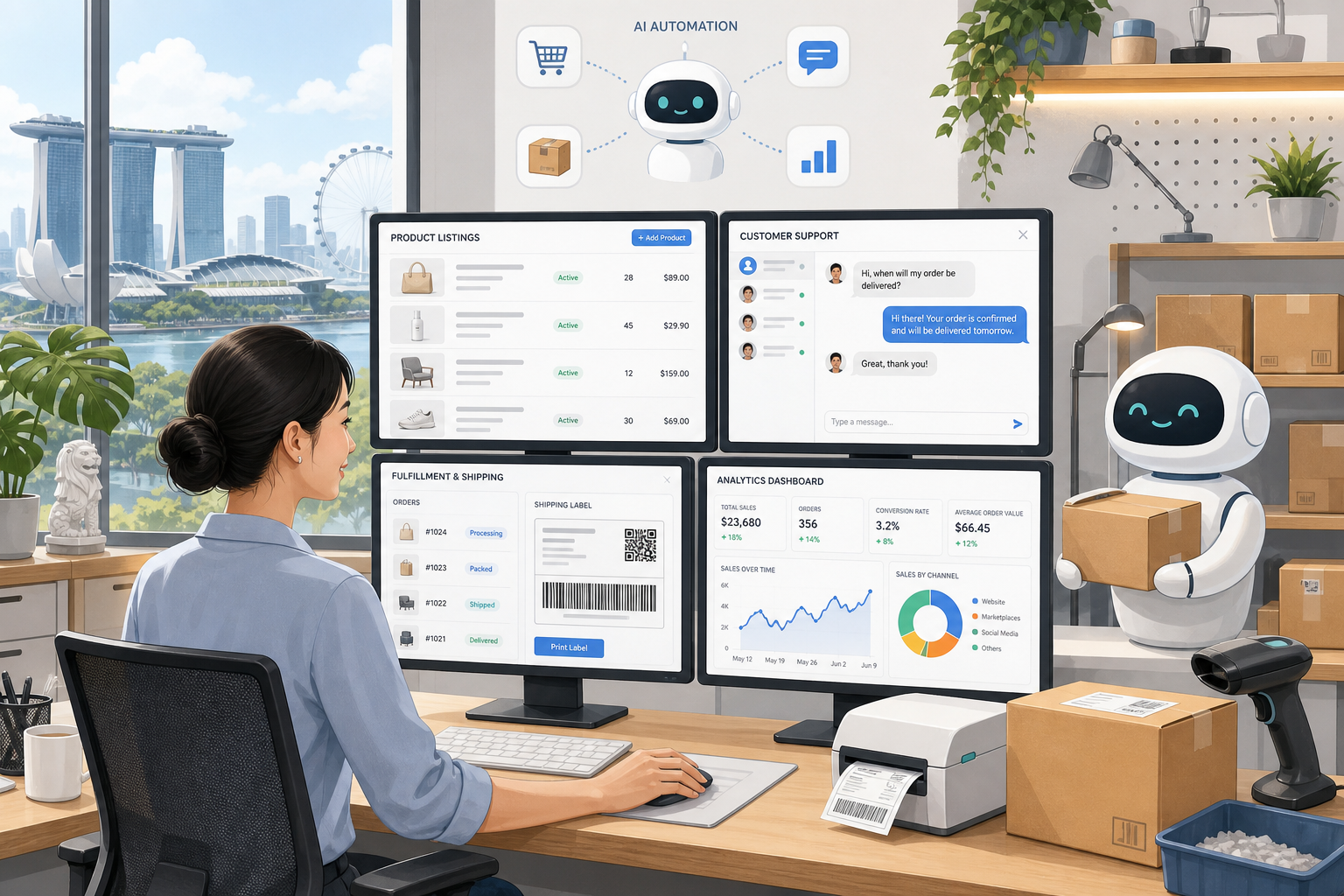 AI Automation for Singapore E-commerce Sellers: Save Hours Every Week relevant inline image